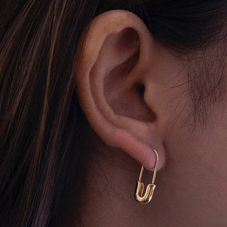 Mini Safety Pin Earrings