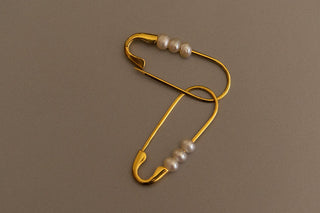 Perle Safety Pin Earrings