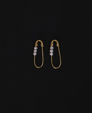 Perle Safety Pin Earrings