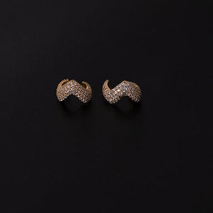 Pave Curved Ear Cuff