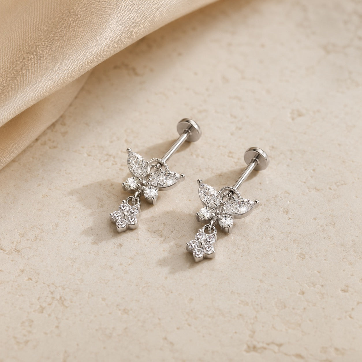 Butterfly Micro Hanging Studs