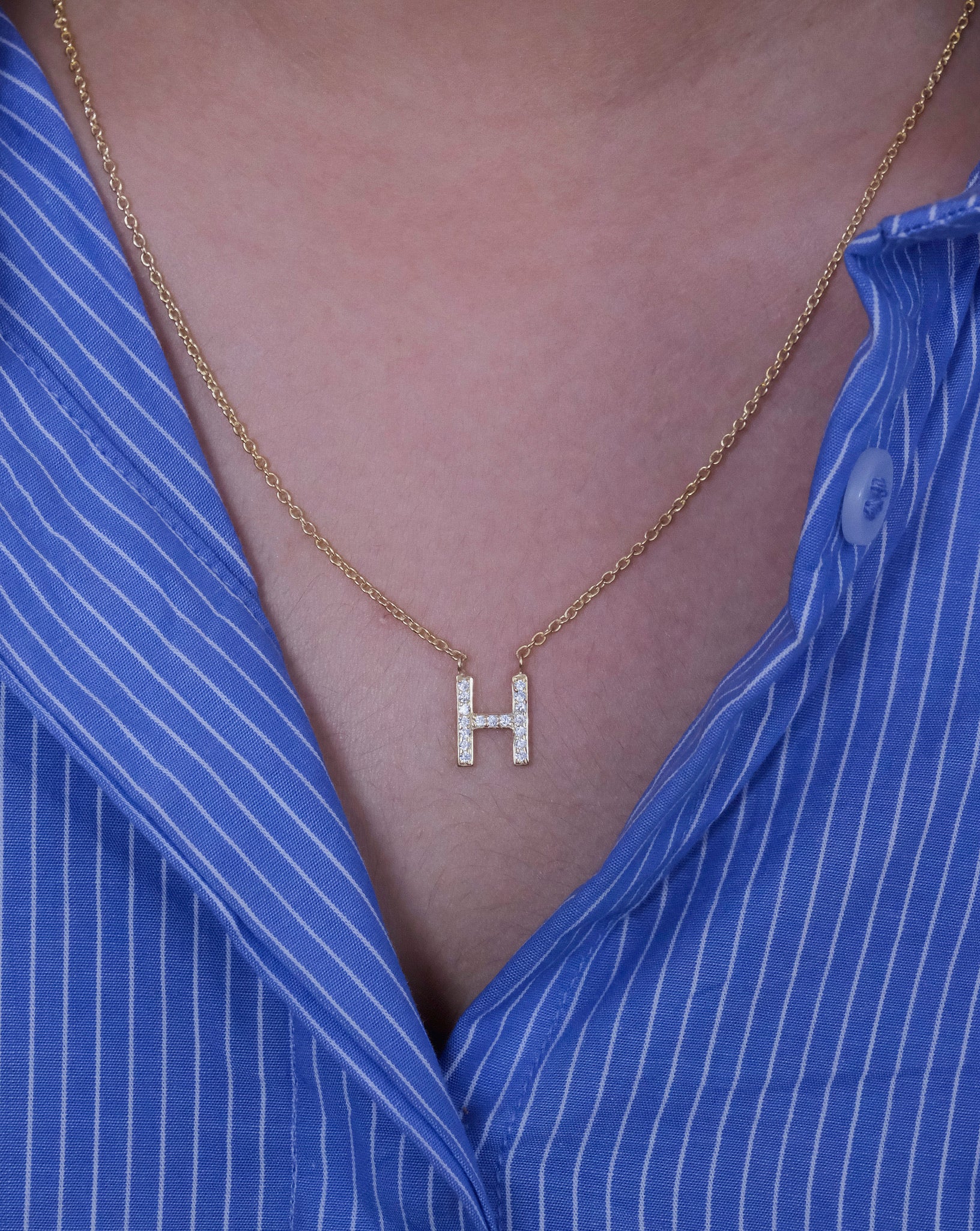 Initial Diamond Necklace