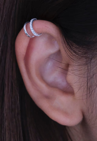 Half Diamond Ear Cuff