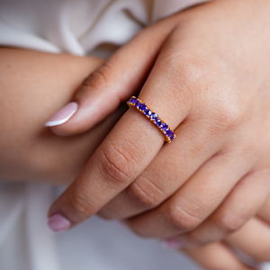 Lavender Love Eternity Ring