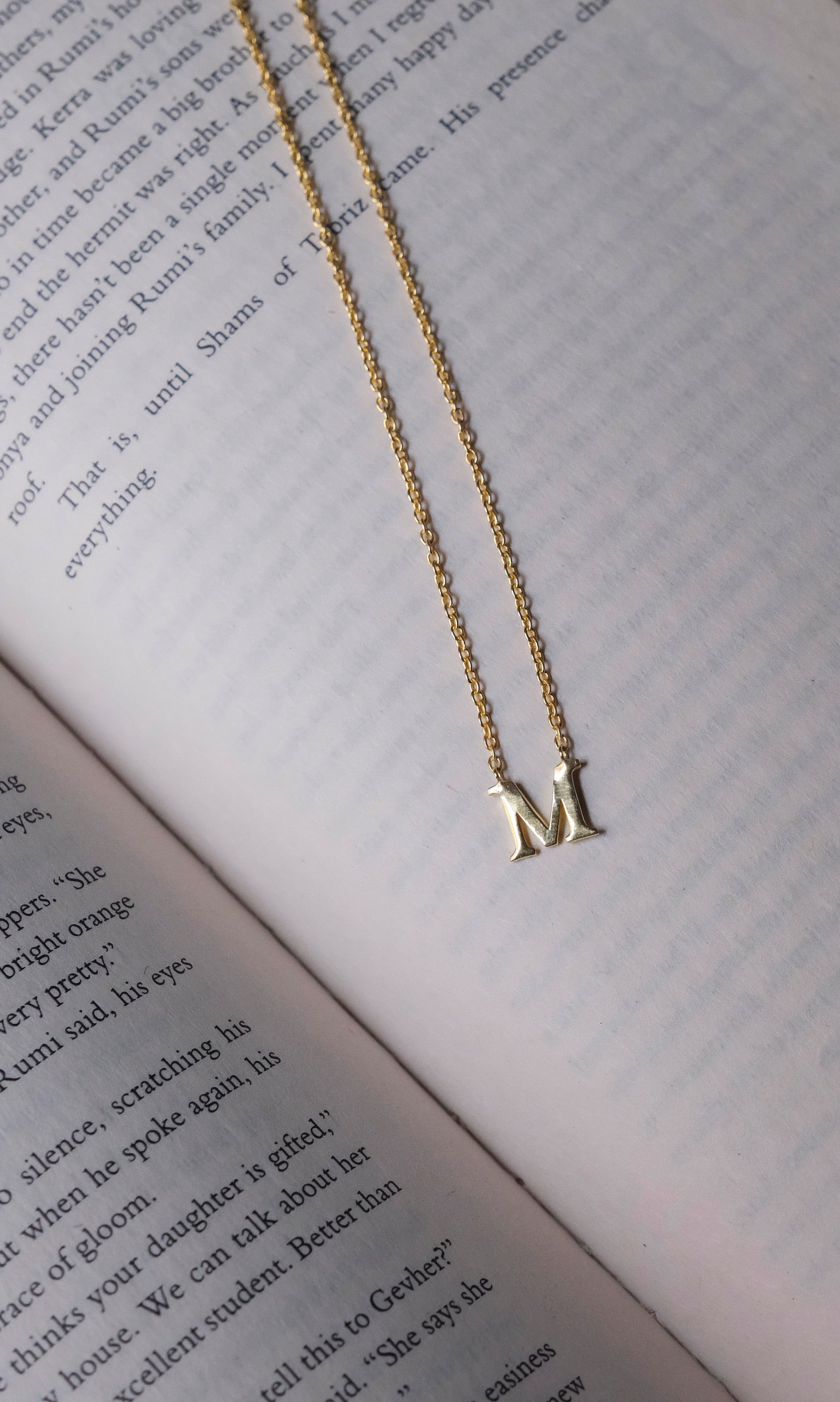 Uppercase Initial Necklace