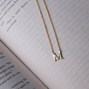 Uppercase Initial Necklace