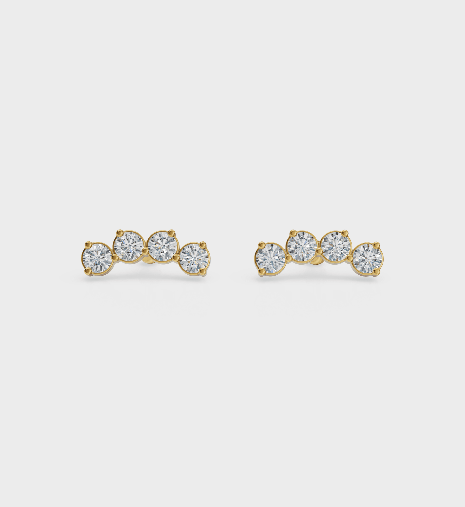 Curved Diamond Studs