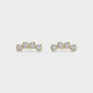 Curved Diamond Studs