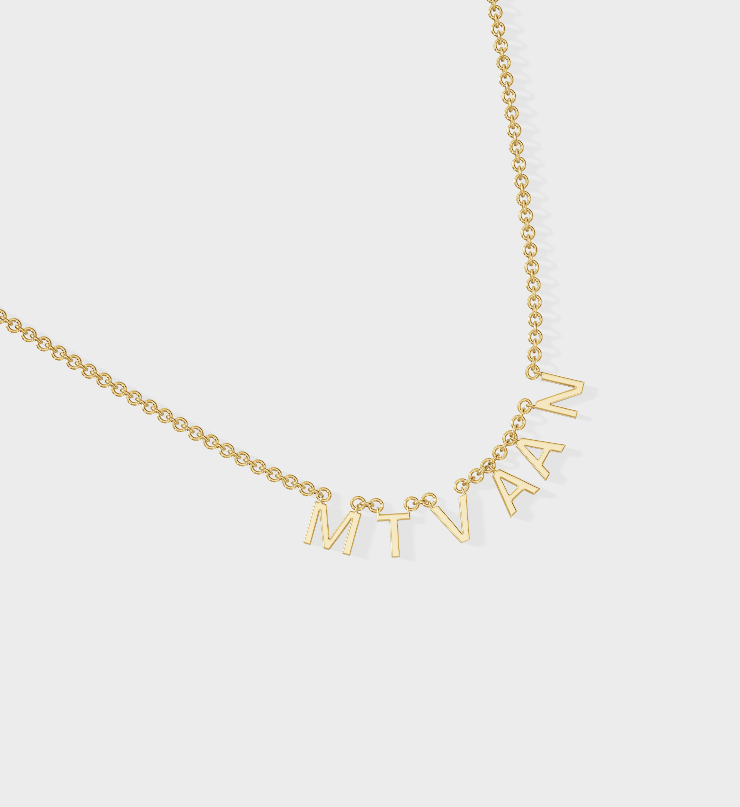 Debasree Banerjee in Customised Name Necklace