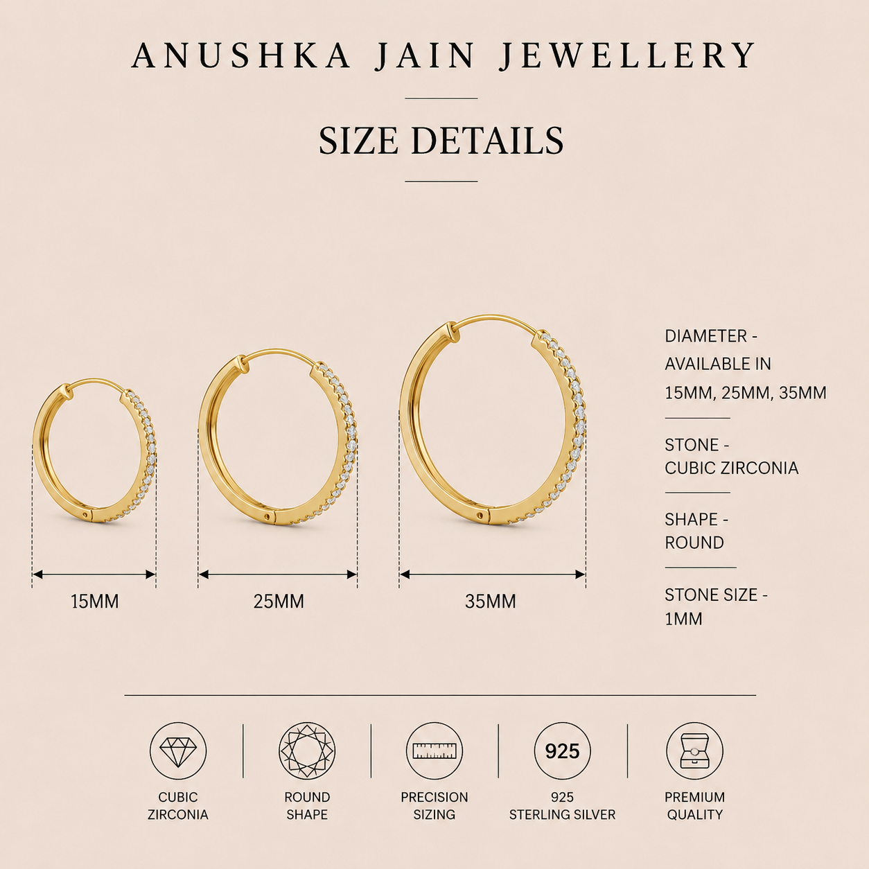 CZ Hoops Earring