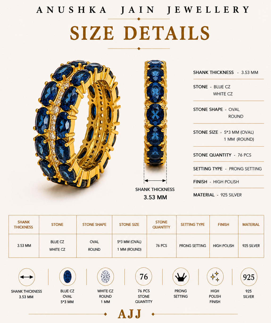Celestial Blue Ring
