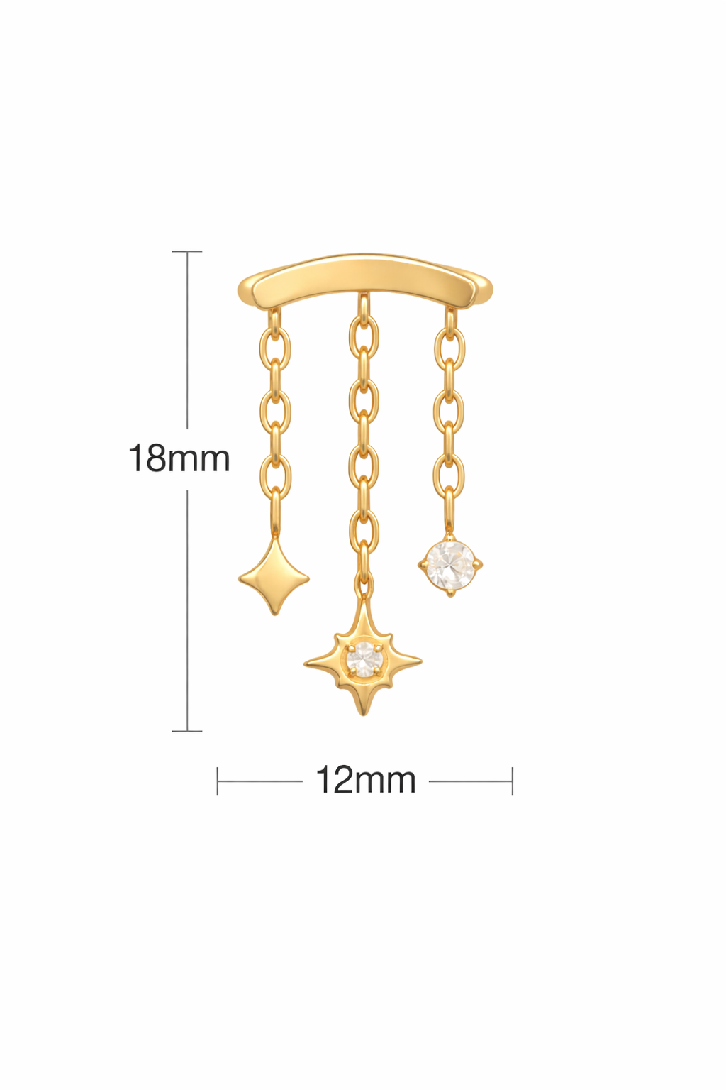 Celestial Hanging Studs