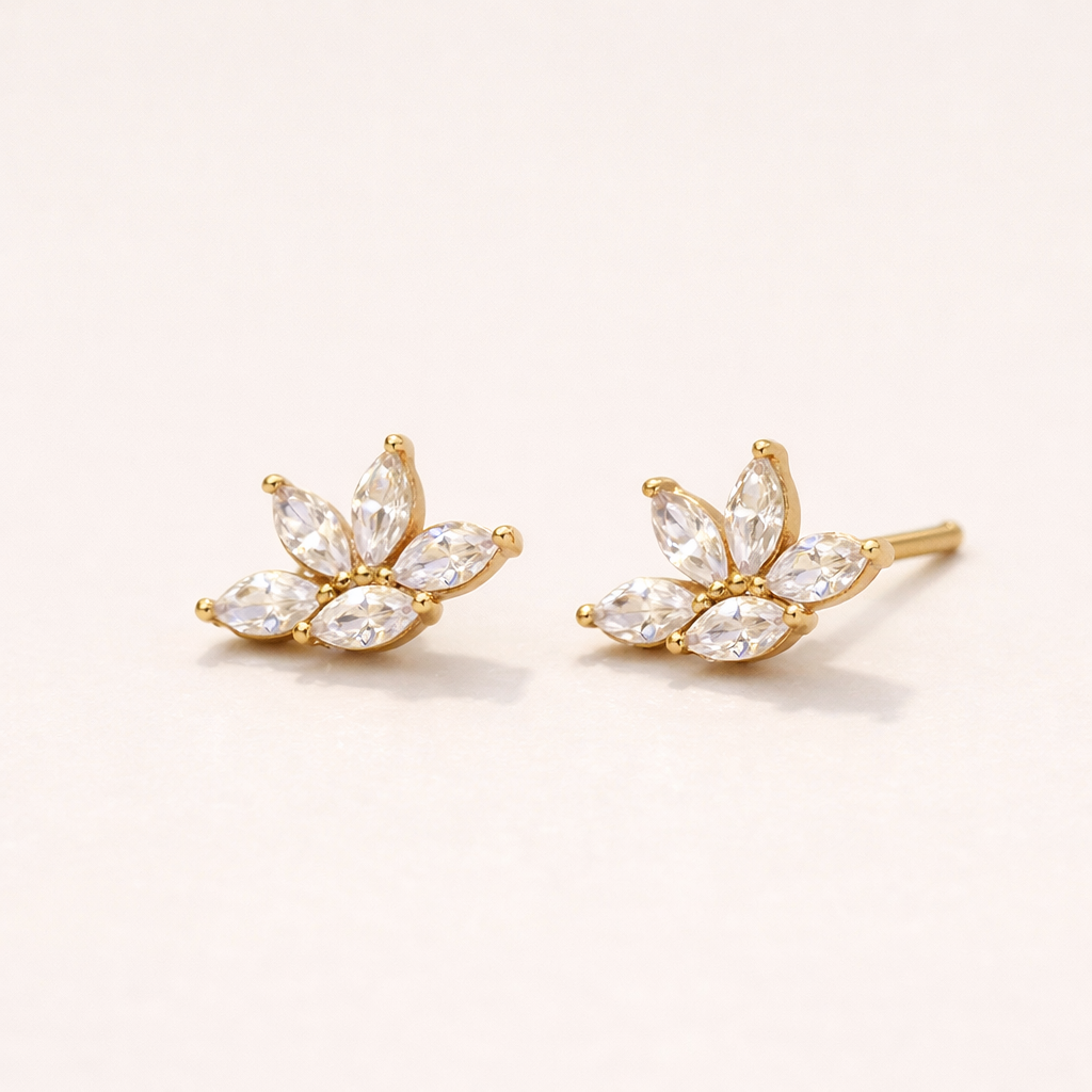 Flora Marquise Studs