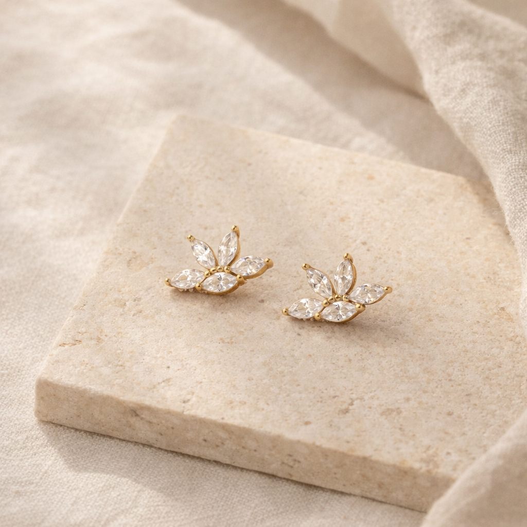 Flora Marquise Studs