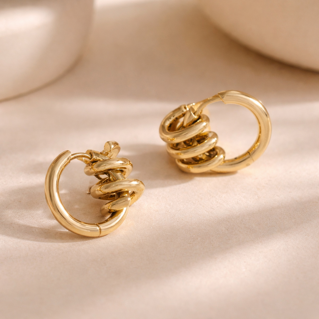 Spiral Interlocked Hoops