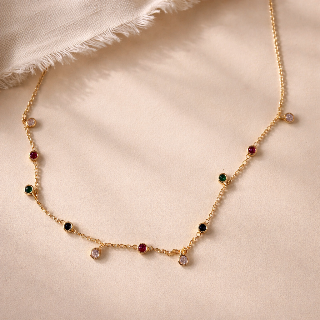 Navratan Necklace