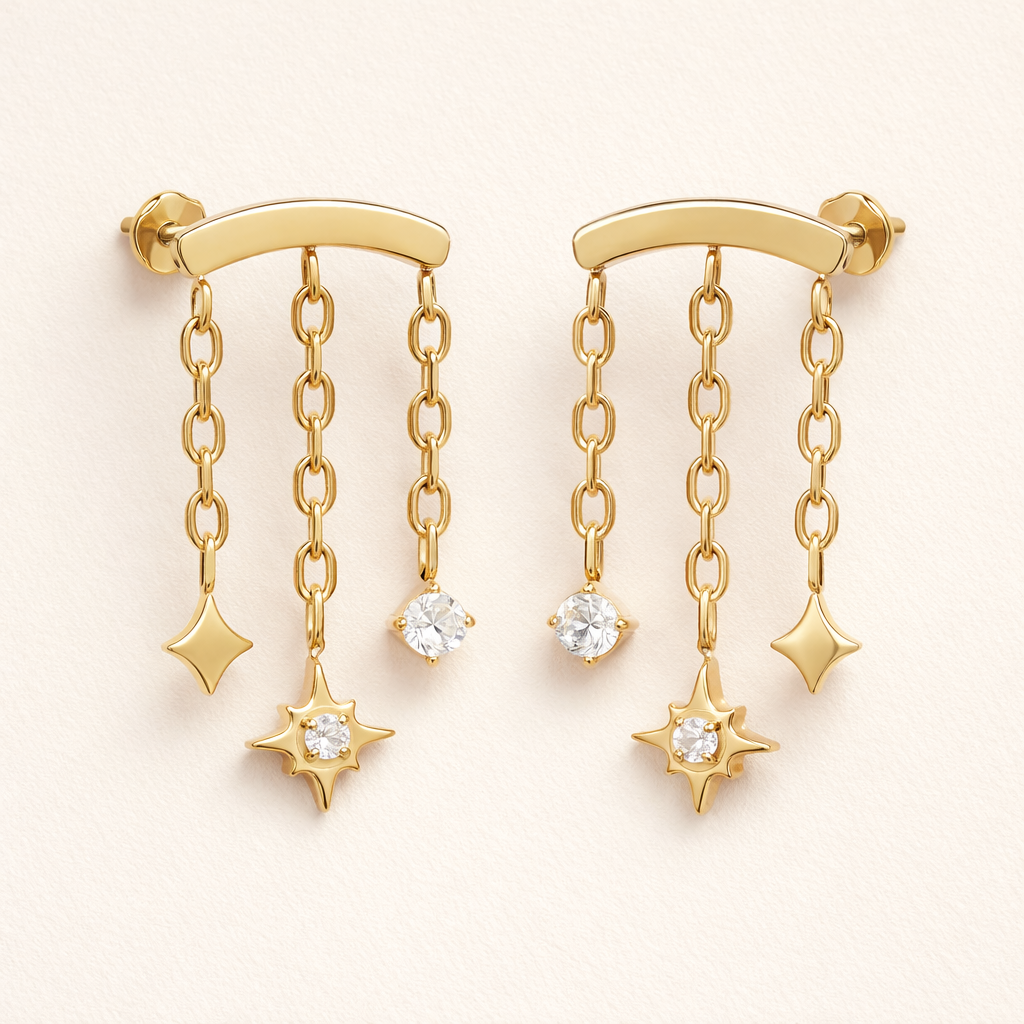 Celestial Hanging Studs