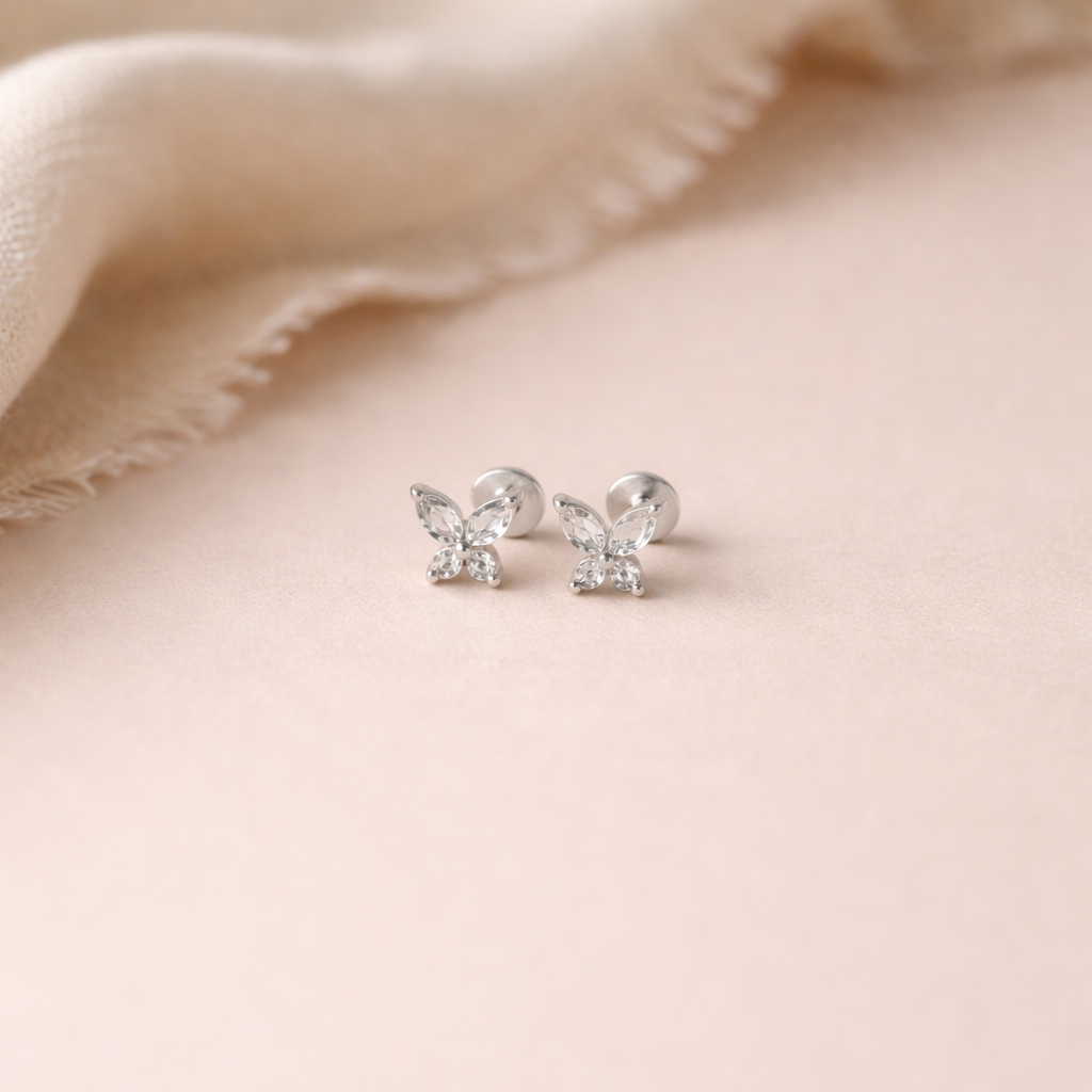 Butterfly Diamond Studs