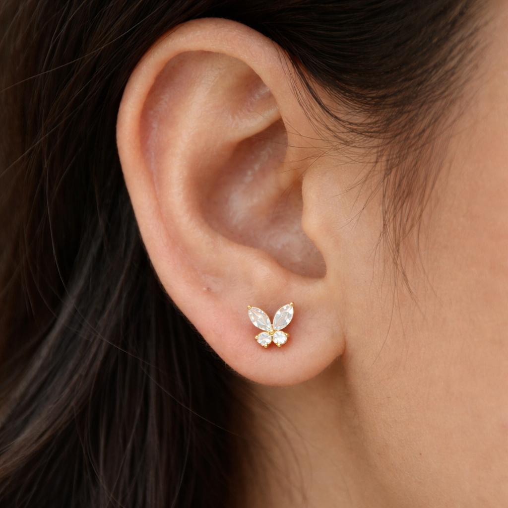 Butterfly Diamond Studs