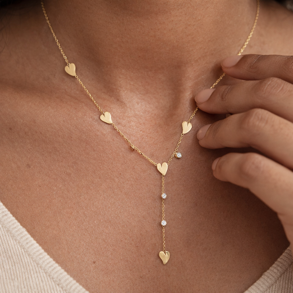 Heart Lariat Necklace