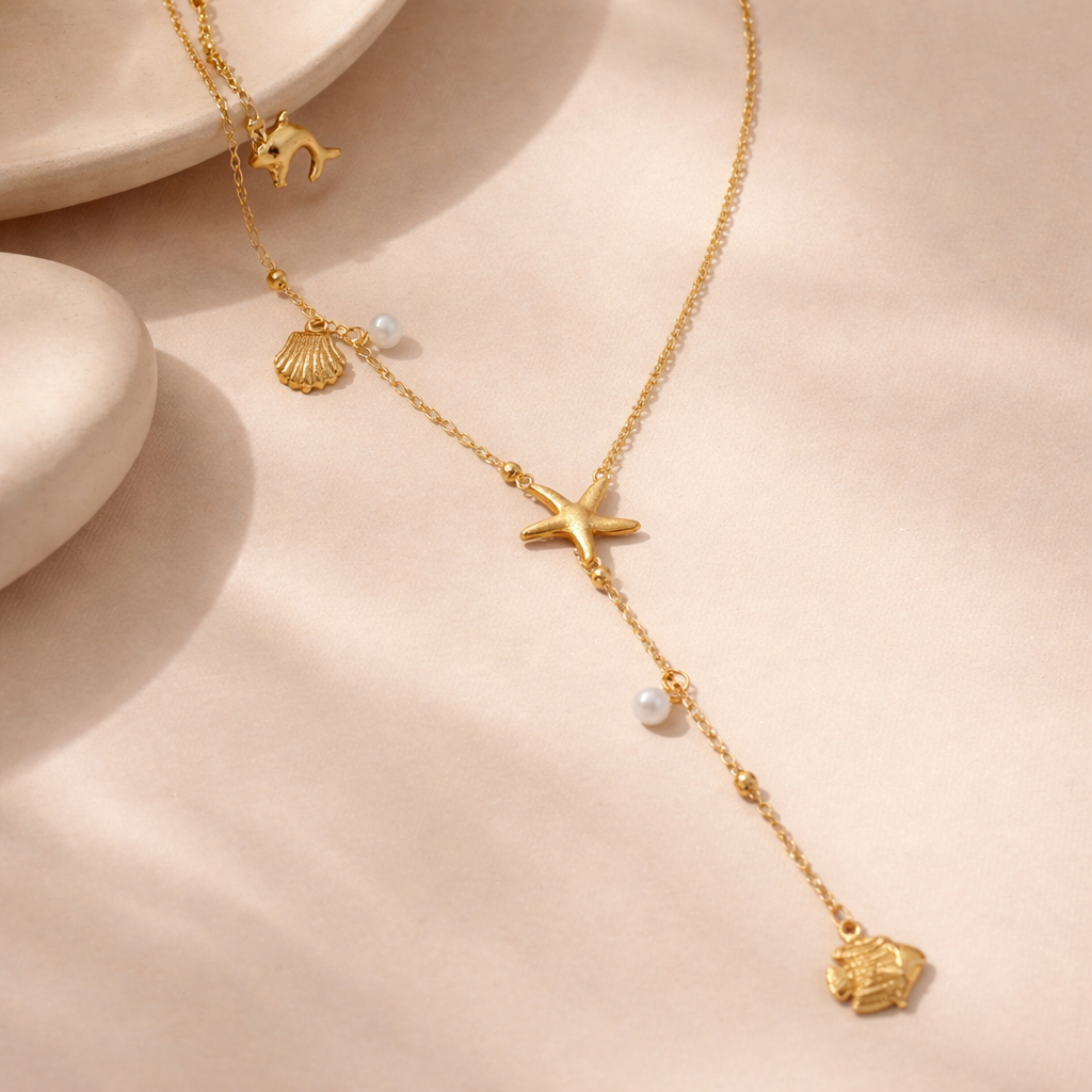 Beach Lariat Necklace