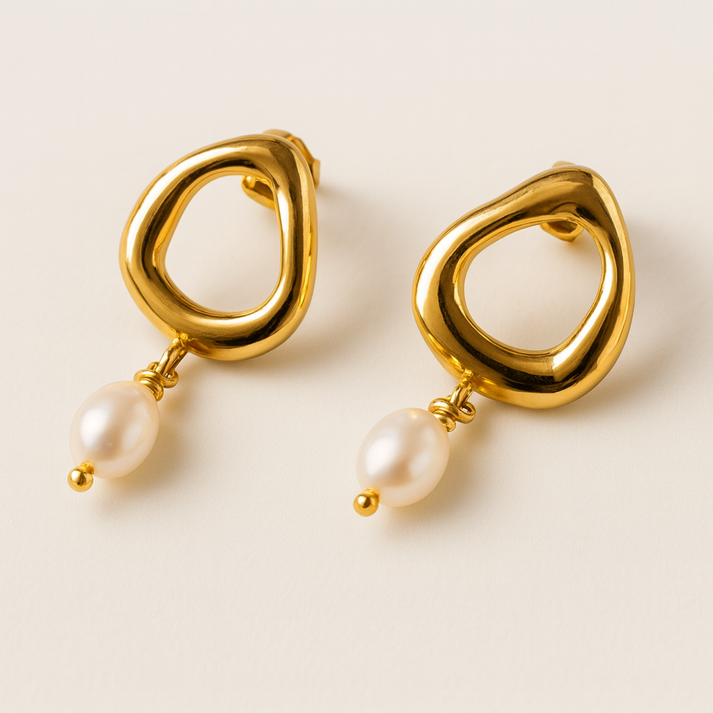 Molten Pearl Earrings