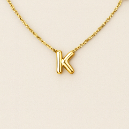 Mini Bubble Initial Necklace
