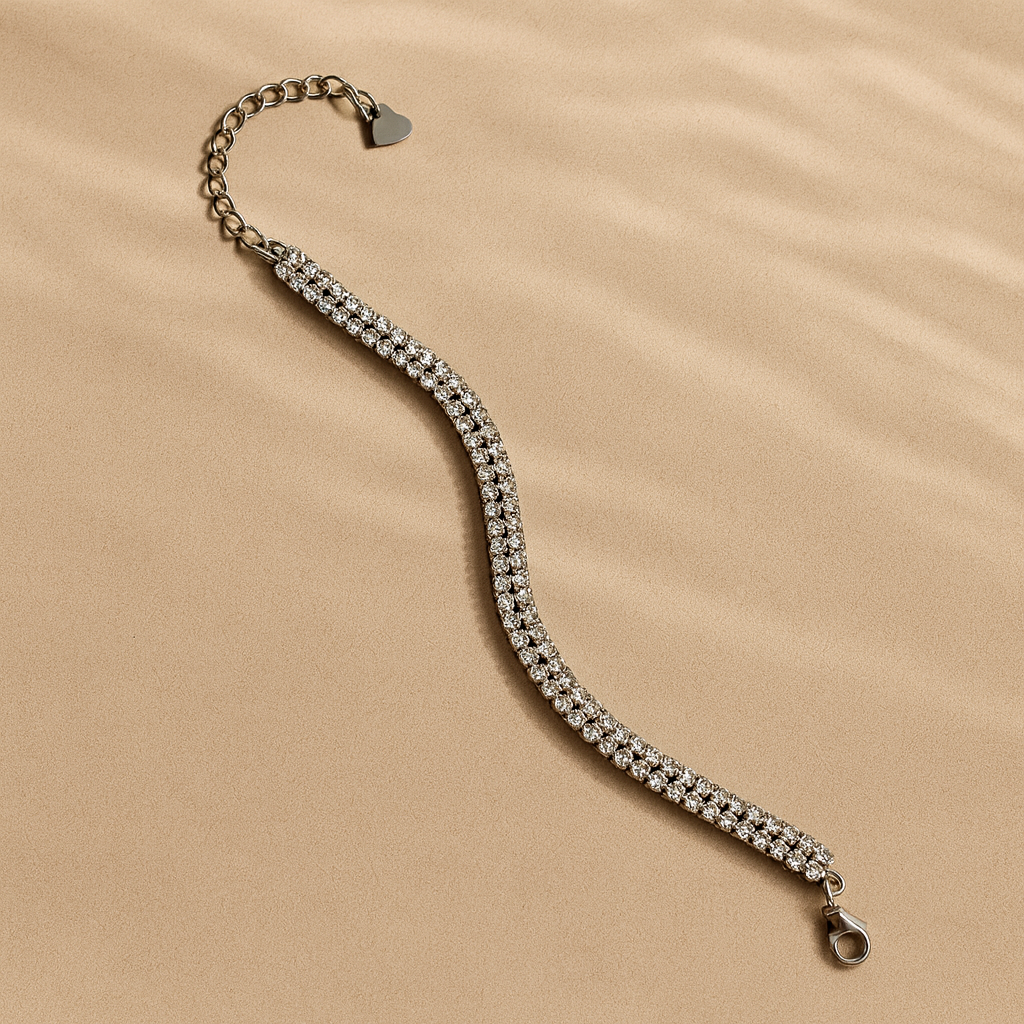 Double Layer Tennis Bracelet