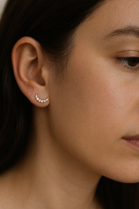 Diamond Lunar Studs
