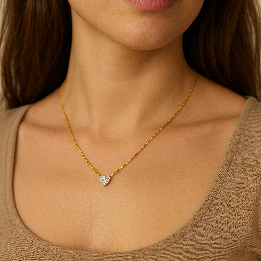 Heart Diamond Necklace