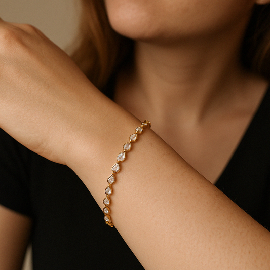 Pear Tennis Bracelet