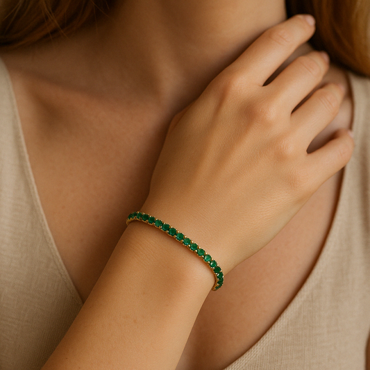 Emerald Tennis Bracelet