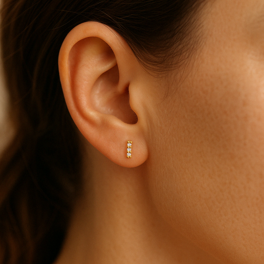 Diamond Bar Studs