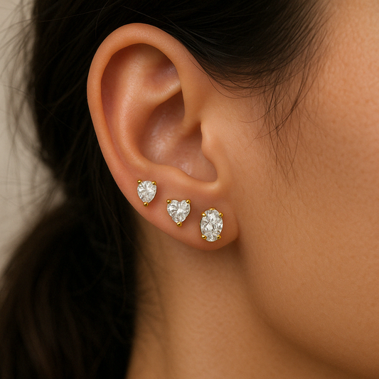 Diamond Studs Combo Set