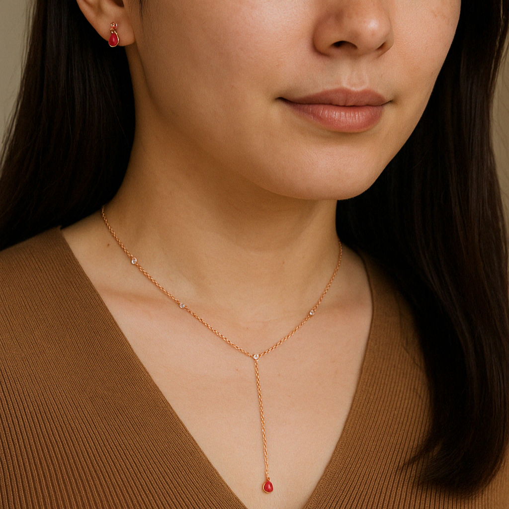 Ruby Drop Set