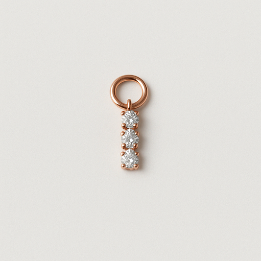 Tri Drop Diamond Charm