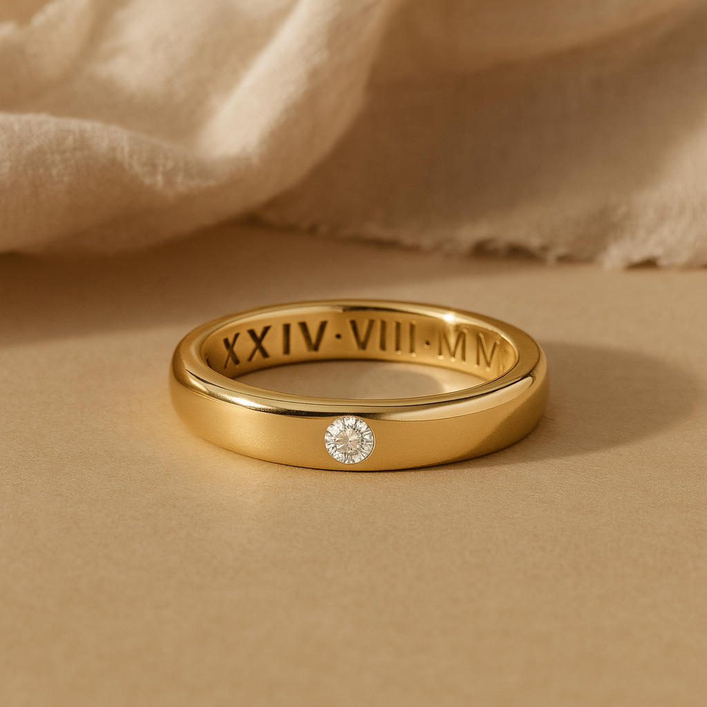 Engrave Diamond Ring