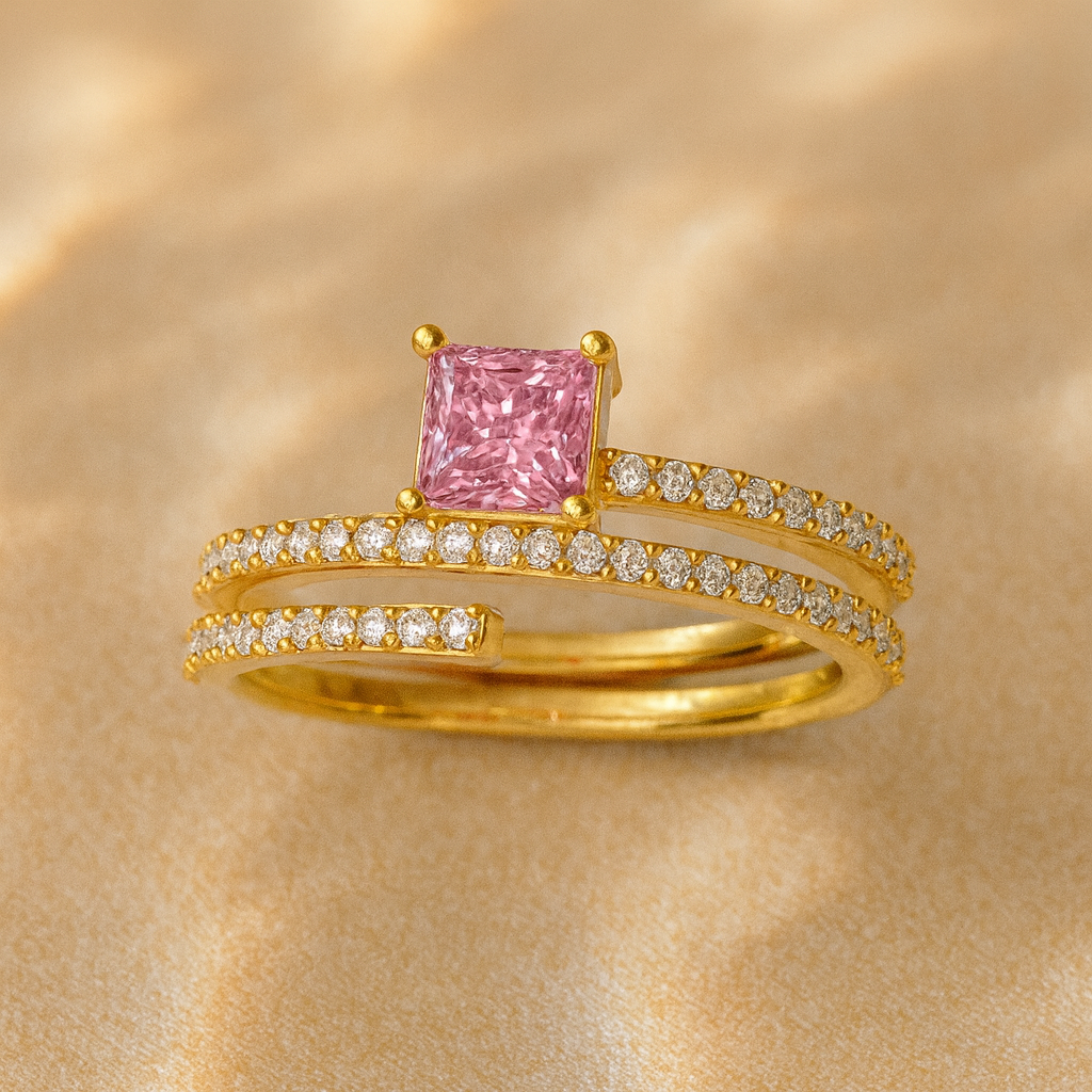 Blush Spiral Ring