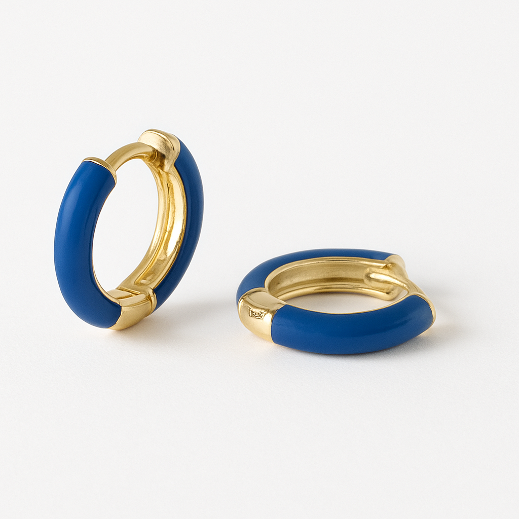 Enamel Small Hoops