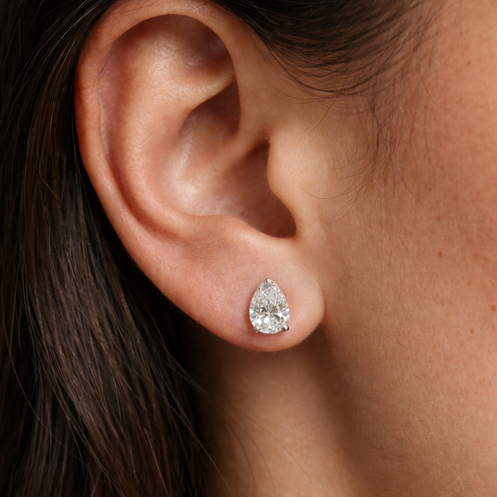 Pear Diamond Studs