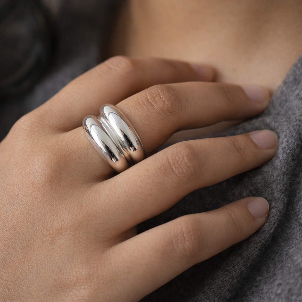 Double Mound Ring