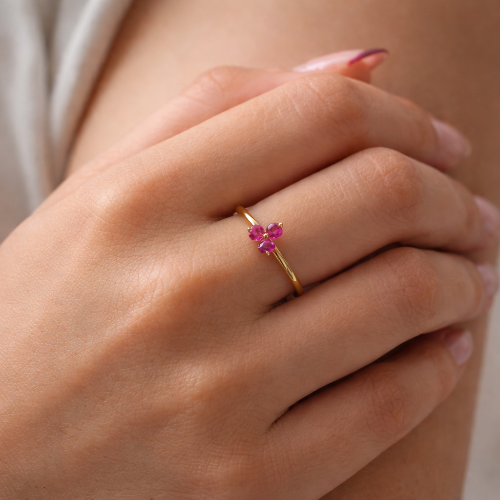 Ruby Trio Ring