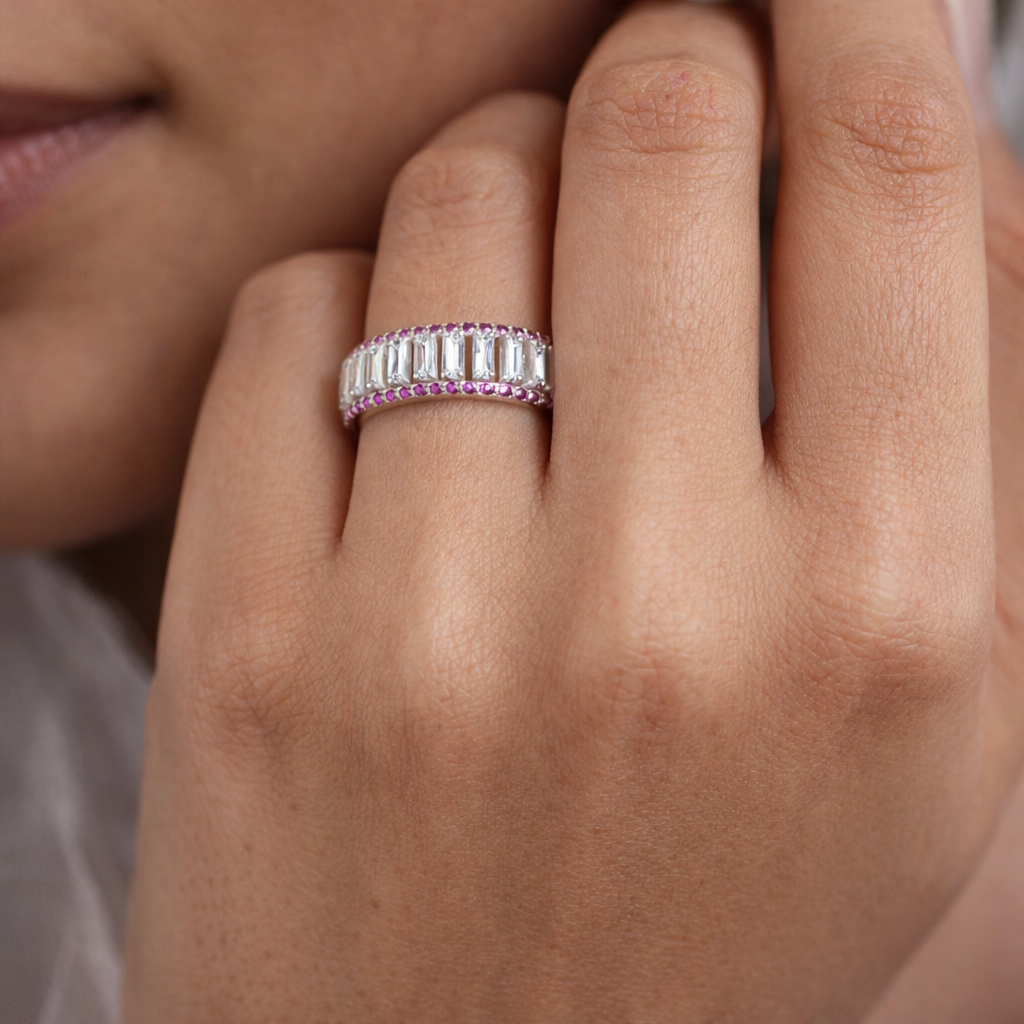 White Radiance Eternity Ring