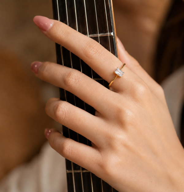 Emerald Cut Diamond Ring