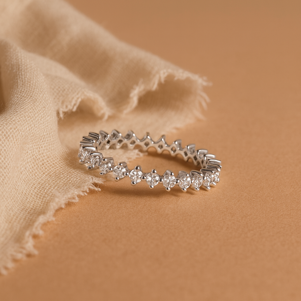 Diamond Prong Eternity Ring