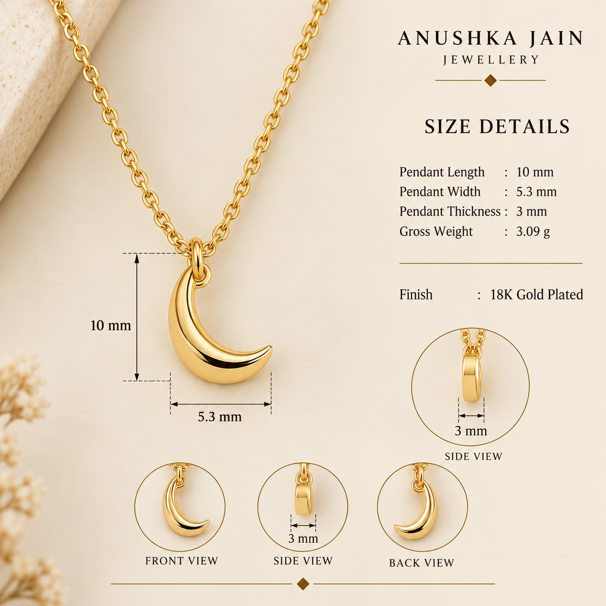 Crescent Moon Necklace