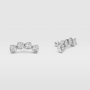 Curved Diamond Studs