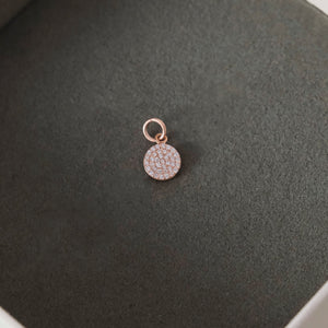 Pave Circle Charm