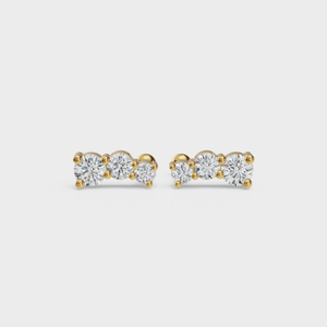 Diamond Line Studs