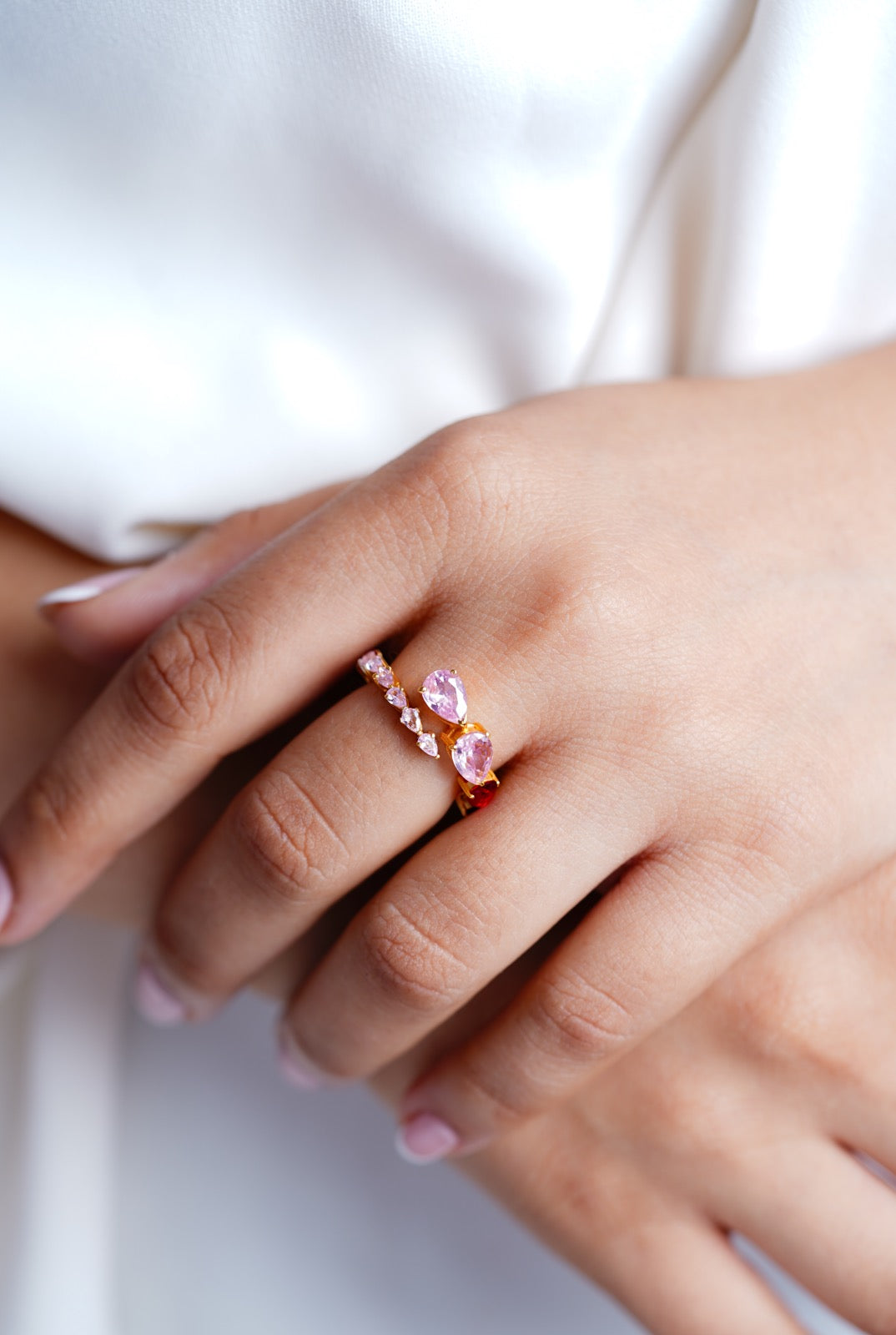 Cherry Blossom Eternity Ring